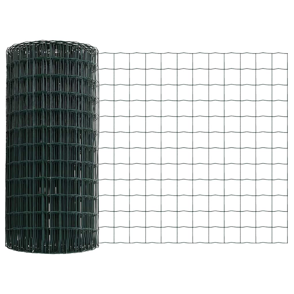 Euro ograda Zelena 0,4 x 25 m Željezo prekriveno PVC-om