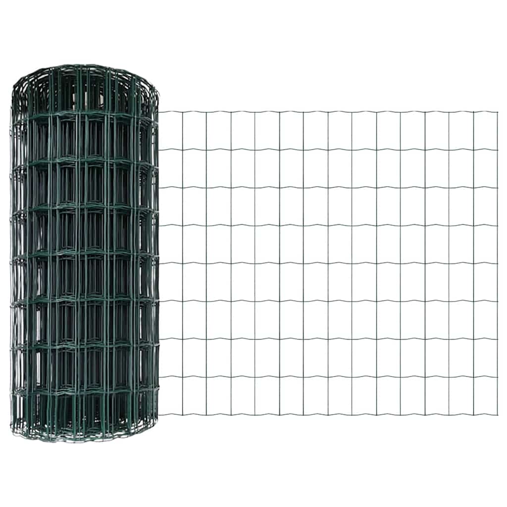 Euro ograda Zelena 0,6 x 25 m Željezo prekriveno PVC-om