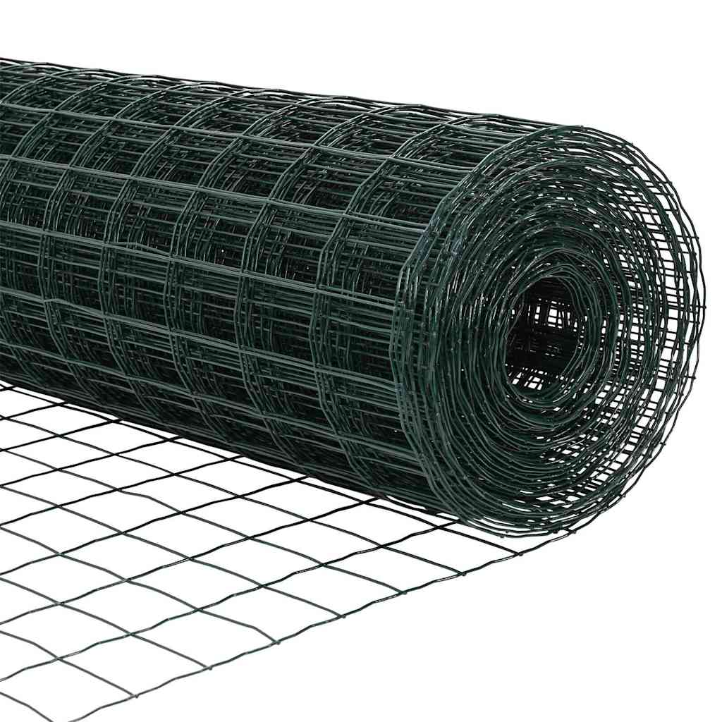 Euro ograda Zelena 0,8 x 25 m Željezo prekriveno PVC-om