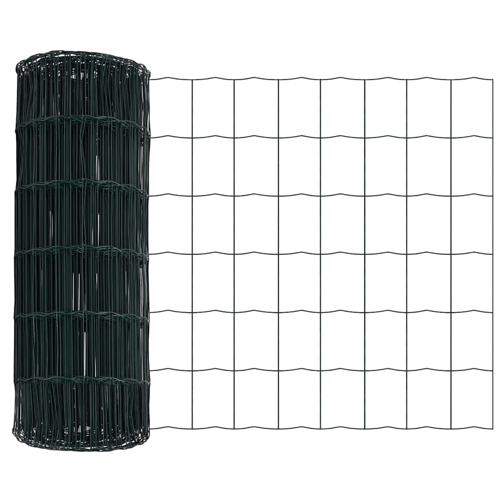 Euro ograda Zelena 0,4 x 50 m Željezo prekriveno PVC-om