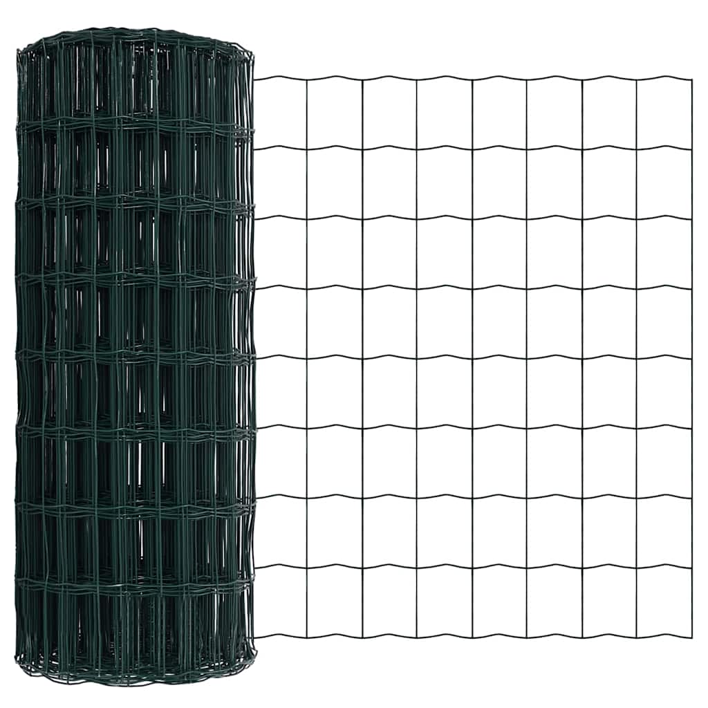 Euro ograda Zelena 0,4 x 10 m Željezo prekriveno PVC-om