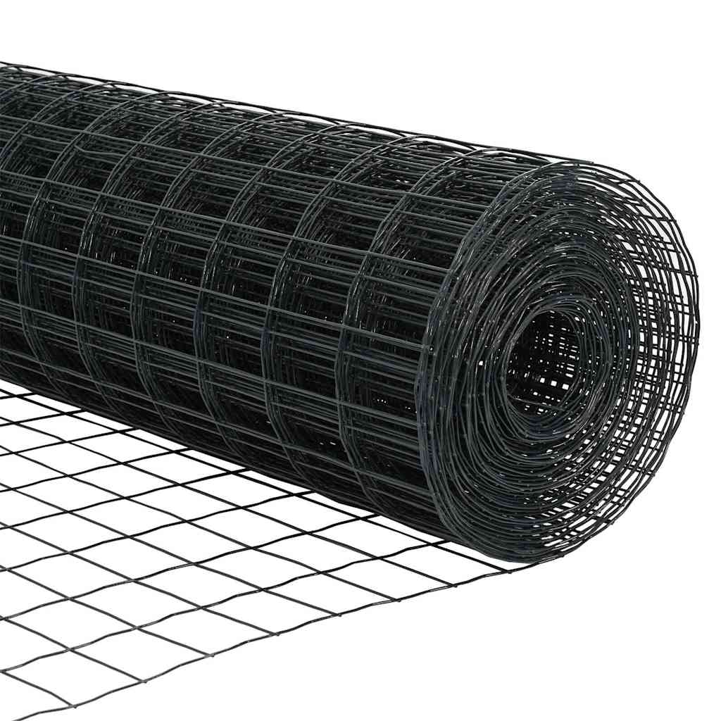 Euro ograda Siva 1 x 10 m Željezo prekriveno PVC-om