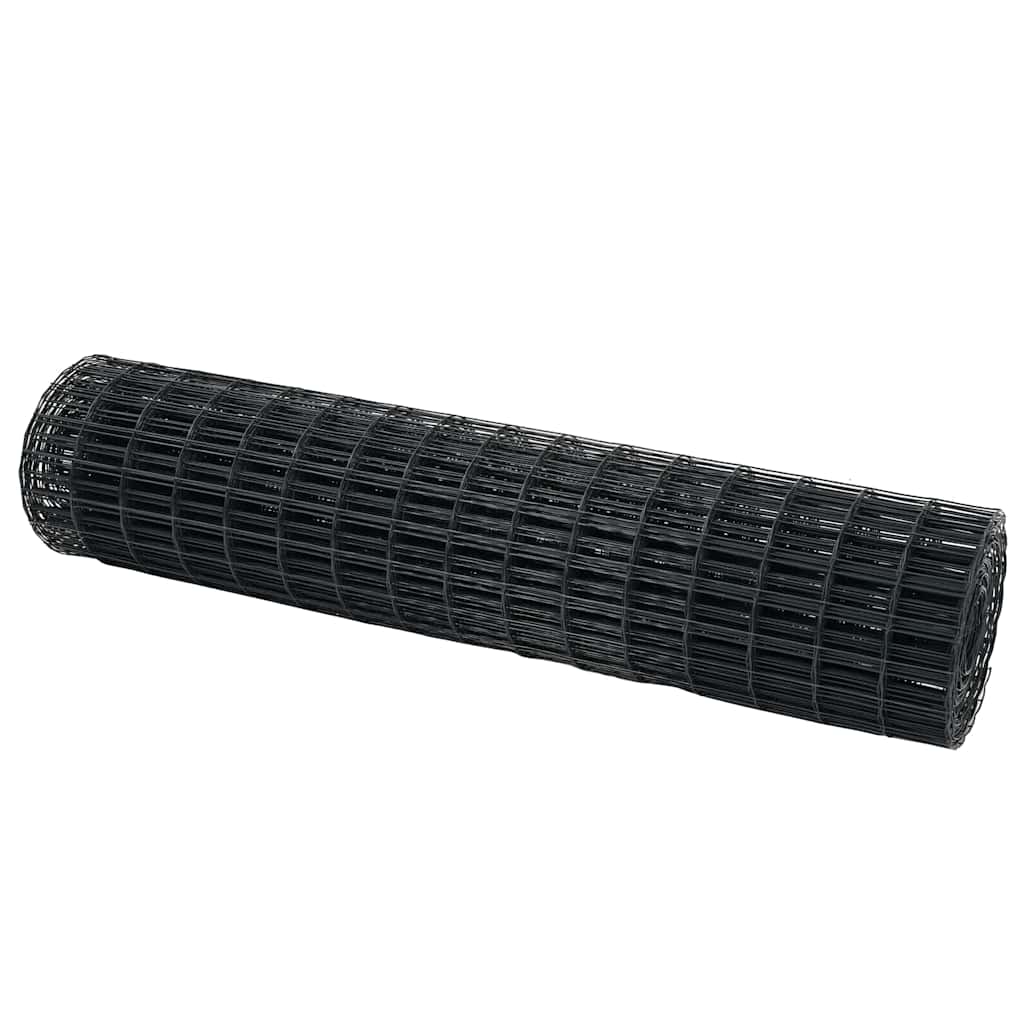 Euro ograda Siva 1 x 10 m Željezo prekriveno PVC-om