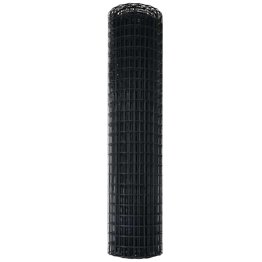 Euro ograda Siva 1,2 x 10 m Željezo prekriveno PVC-om