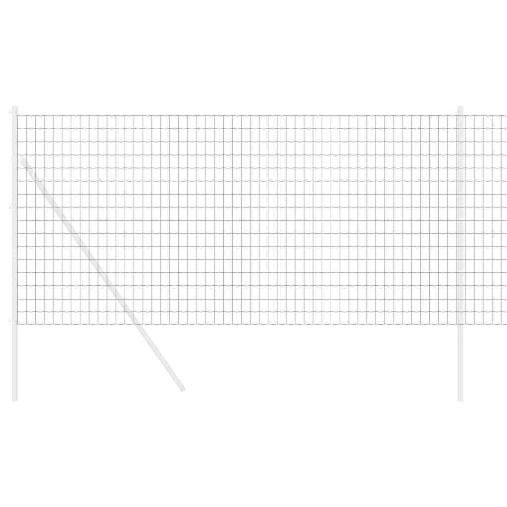 Euro ograda Siva 1,2 x 10 m Željezo prekriveno PVC-om