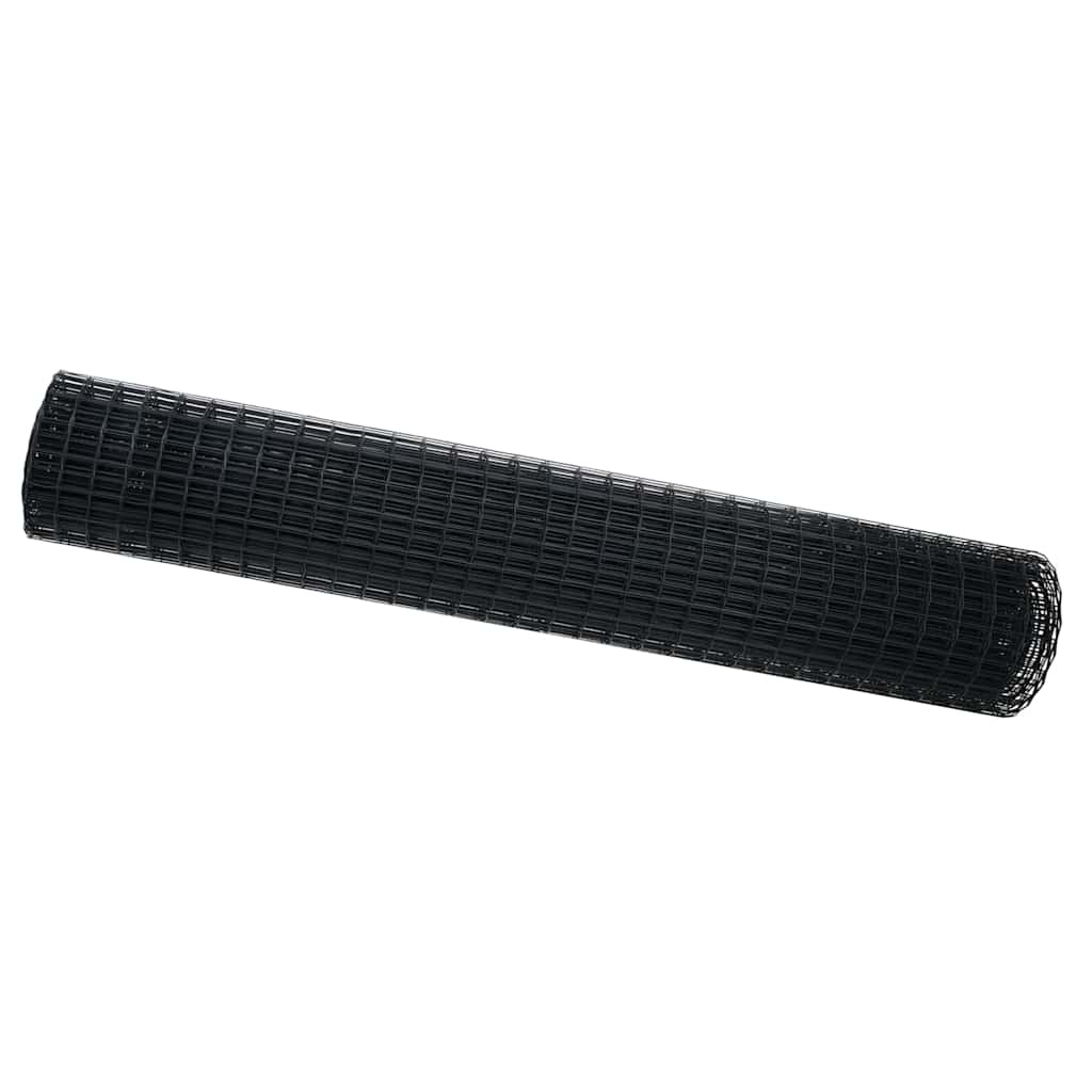 Euro ograda Siva 1,6 x 10 m Željezo prekriveno PVC-om