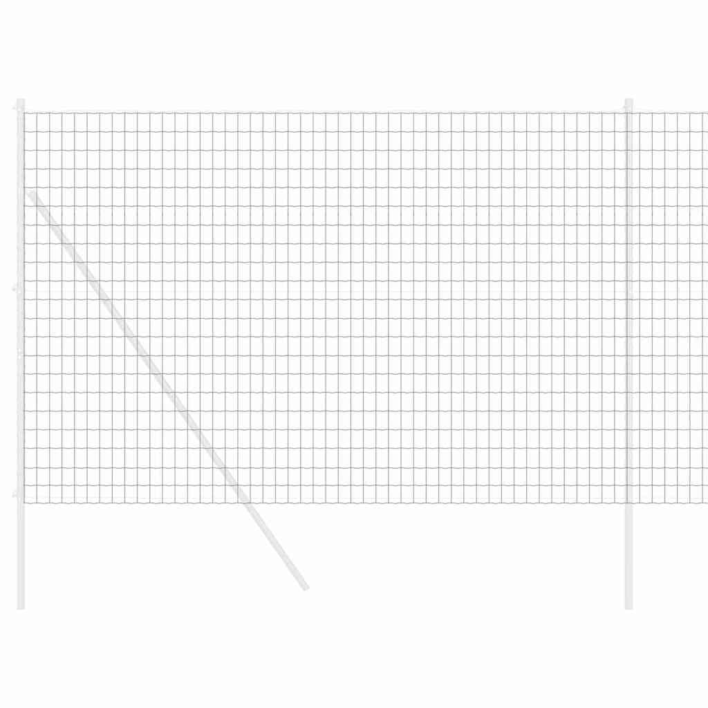 Euro ograda Siva 1,6 x 10 m Željezo prekriveno PVC-om