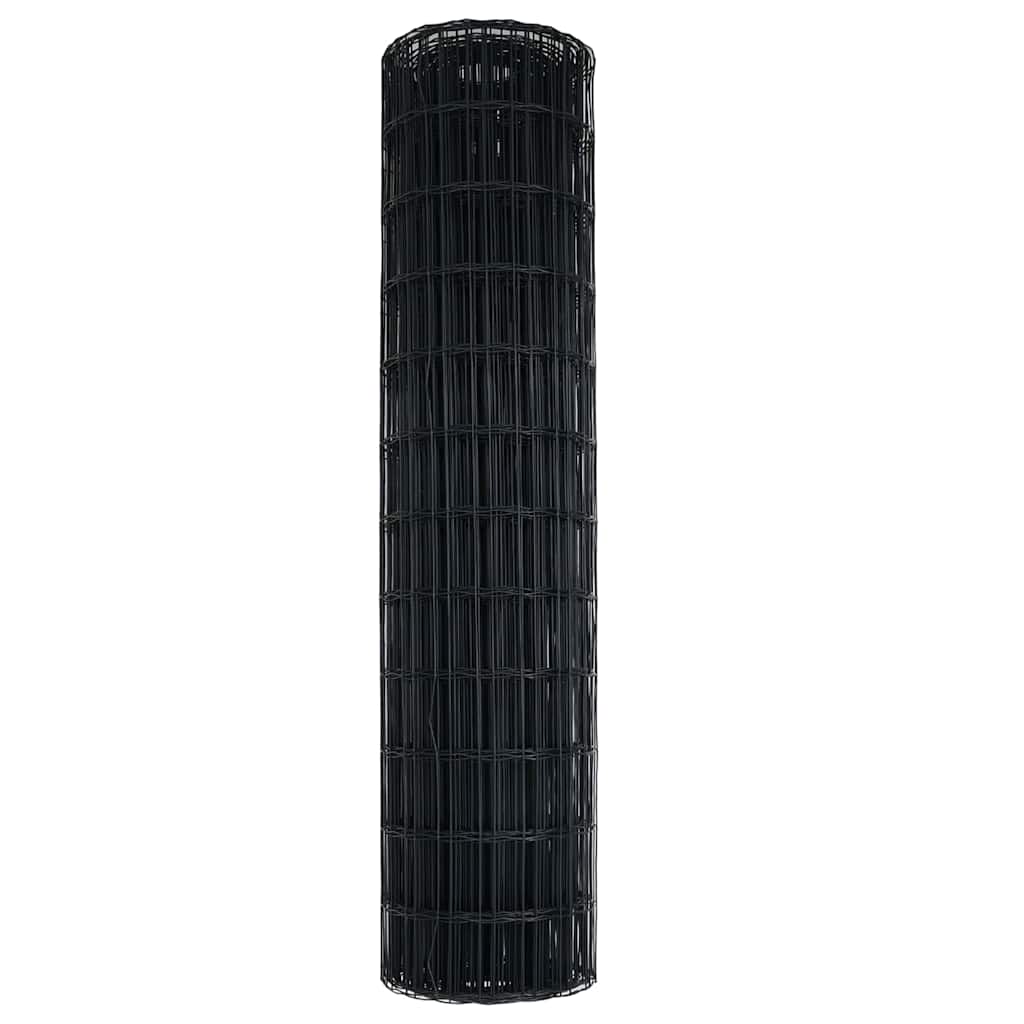 Euro ograda Siva 1,4 x 10 m Željezo prekriveno PVC-om