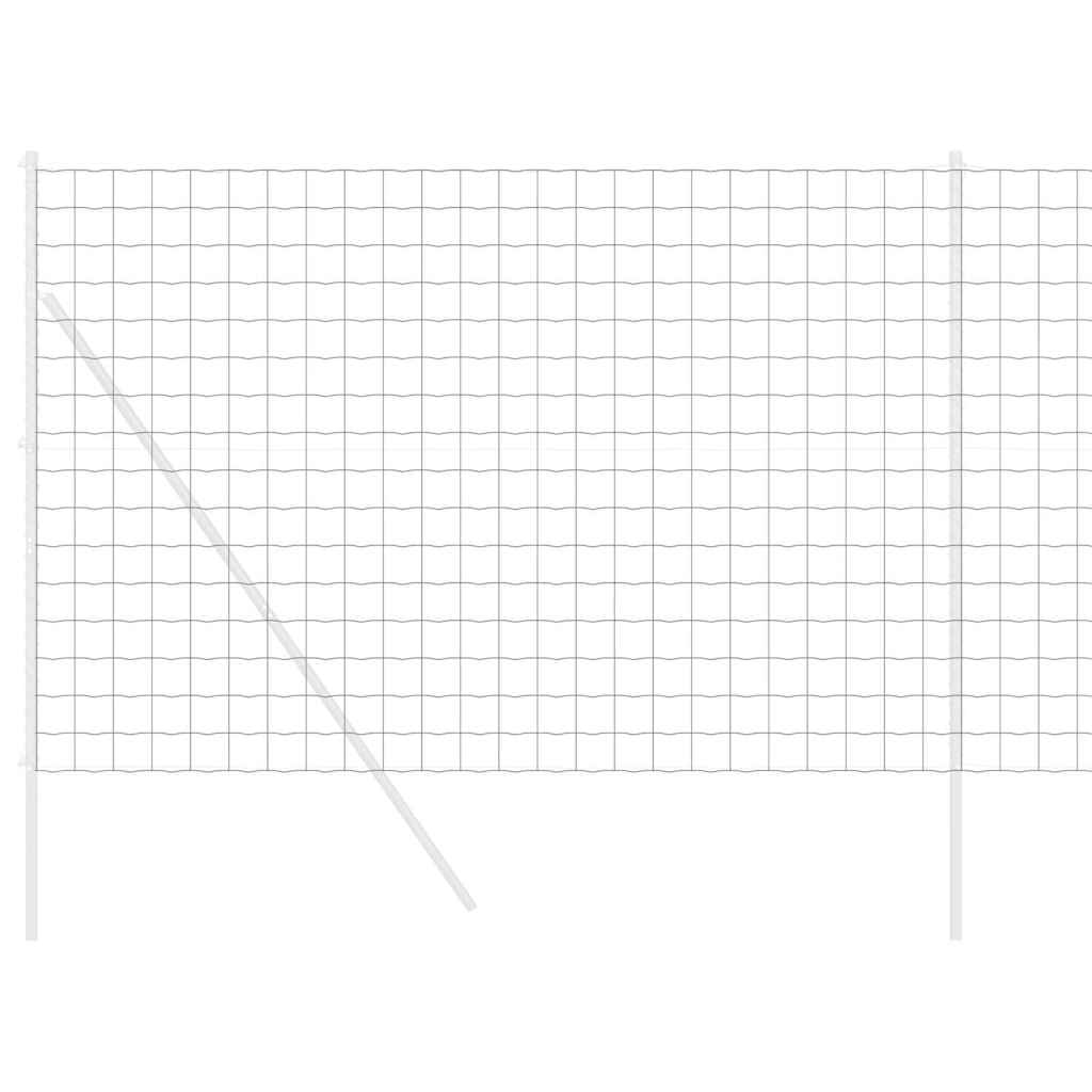 Euro ograda Siva 1,6 x 10 m Željezo prekriveno PVC-om