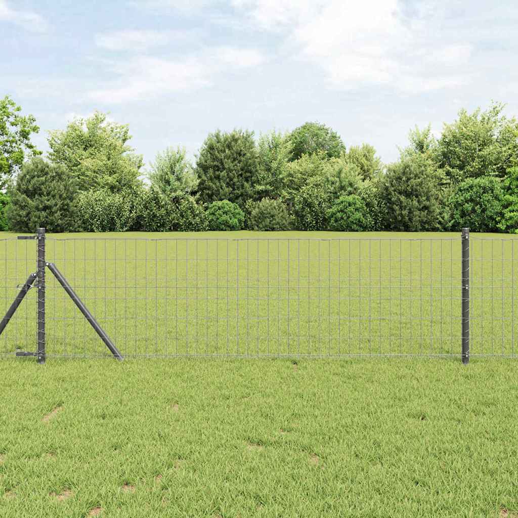 Euro ograda Siva 0,6 x 25 m Željezo prekriveno PVC-om