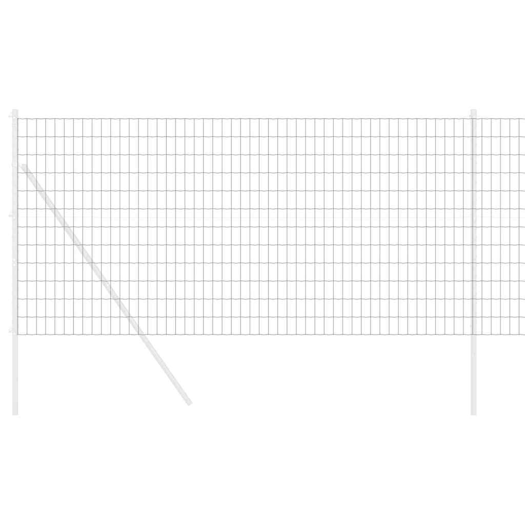 Euro ograda Siva 1,2 x 25 m Željezo prekriveno PVC-om