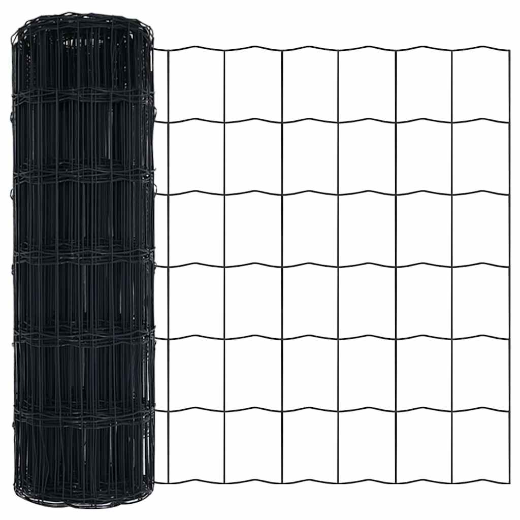 Euro ograda Siva 0.4 x 25 m Željezo prekriveno PVC-om