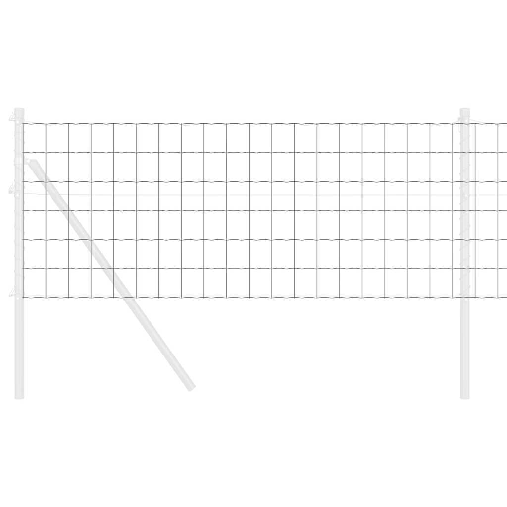 Euro ograda Siva 0.4 x 25 m Željezo prekriveno PVC-om