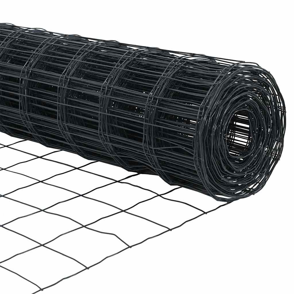 Euro ograda Siva 1 x 25 m Željezo prekriveno PVC-om