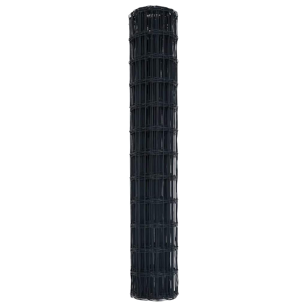 Euro ograda Siva 1 x 25 m Željezo prekriveno PVC-om