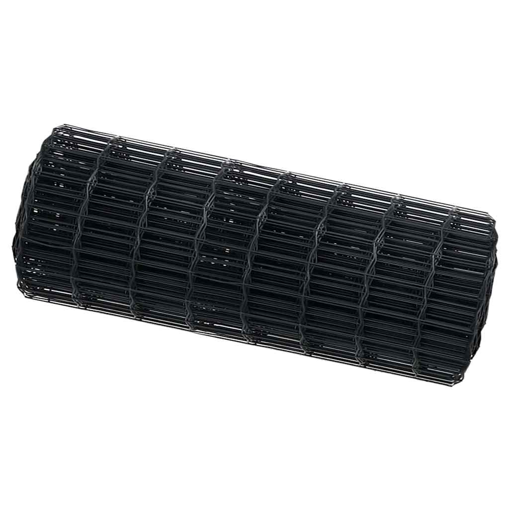 Euro ograda Siva 0,6 x 10 m Željezo prekriveno PVC-om
