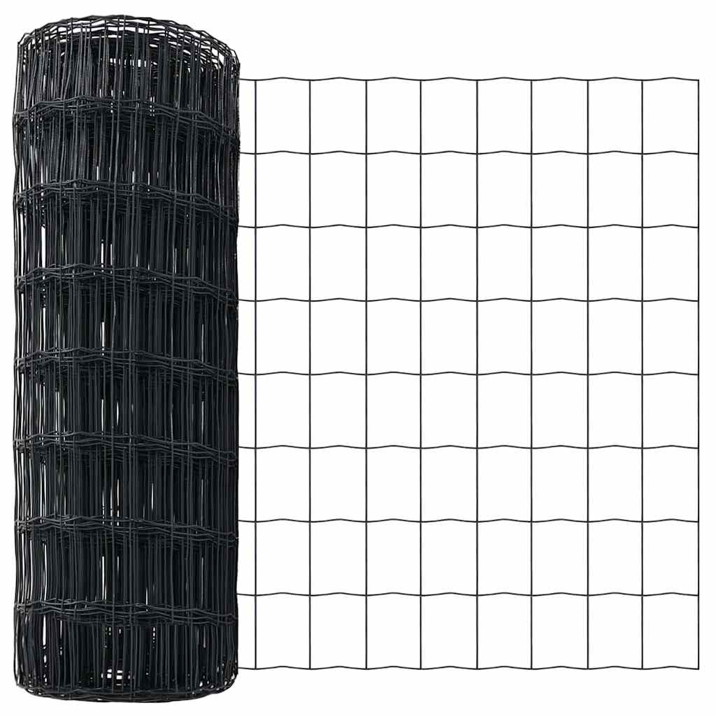 Euro ograda Siva 0,4 x 50 m Željezo prekriveno PVC-om