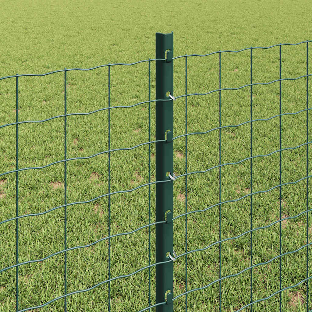 Stup za ogradu 22 pcs Zelena 120 cm Čelik