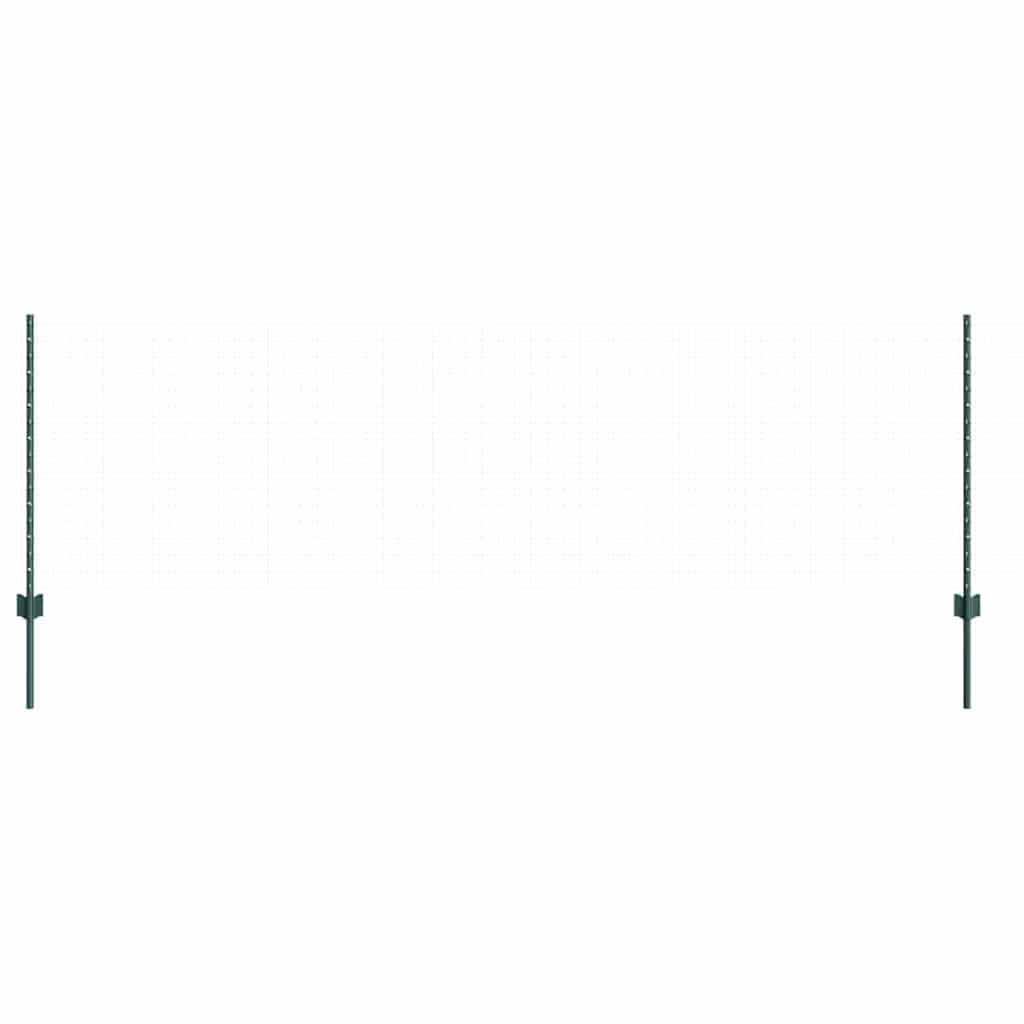 Stup za ogradu 22 pcs Zelena 120 cm Čelik