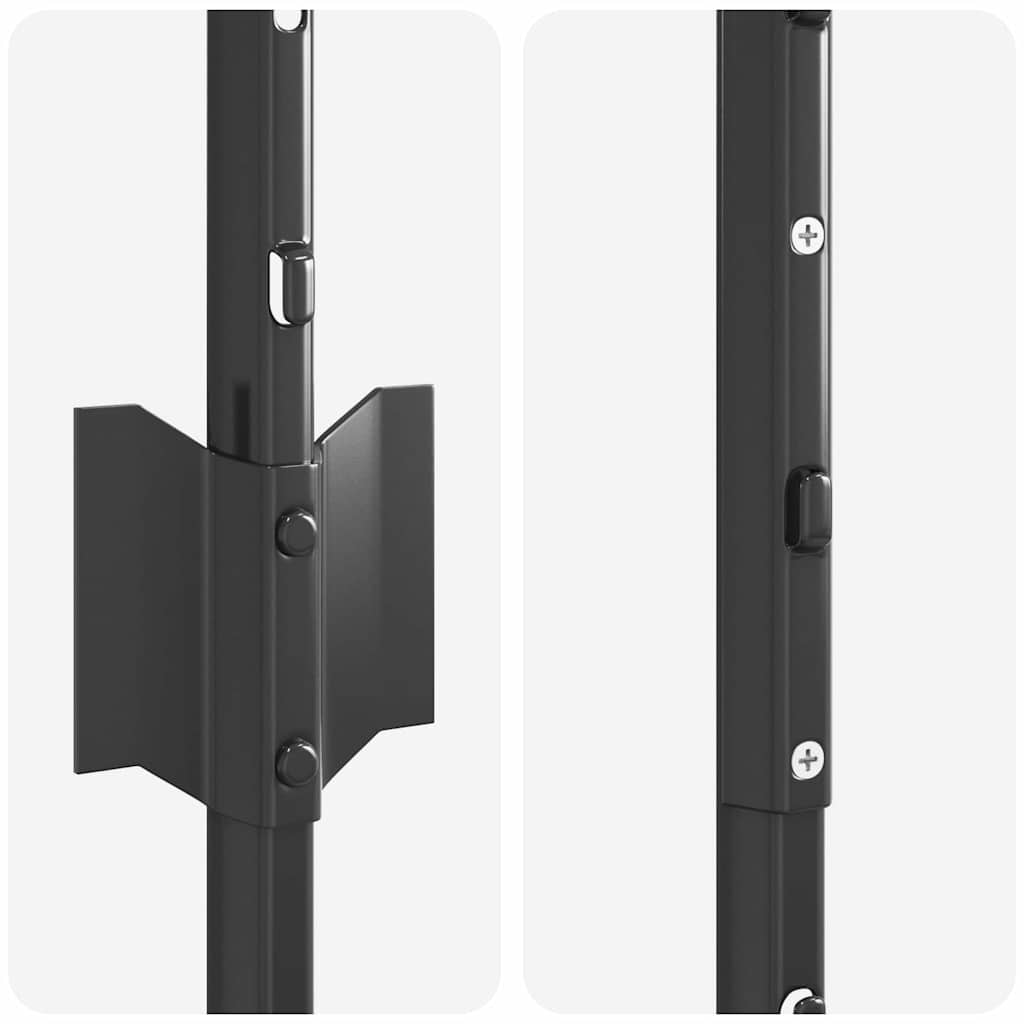 Stup za ogradu 22 pcs Siva 140 cm Čelik