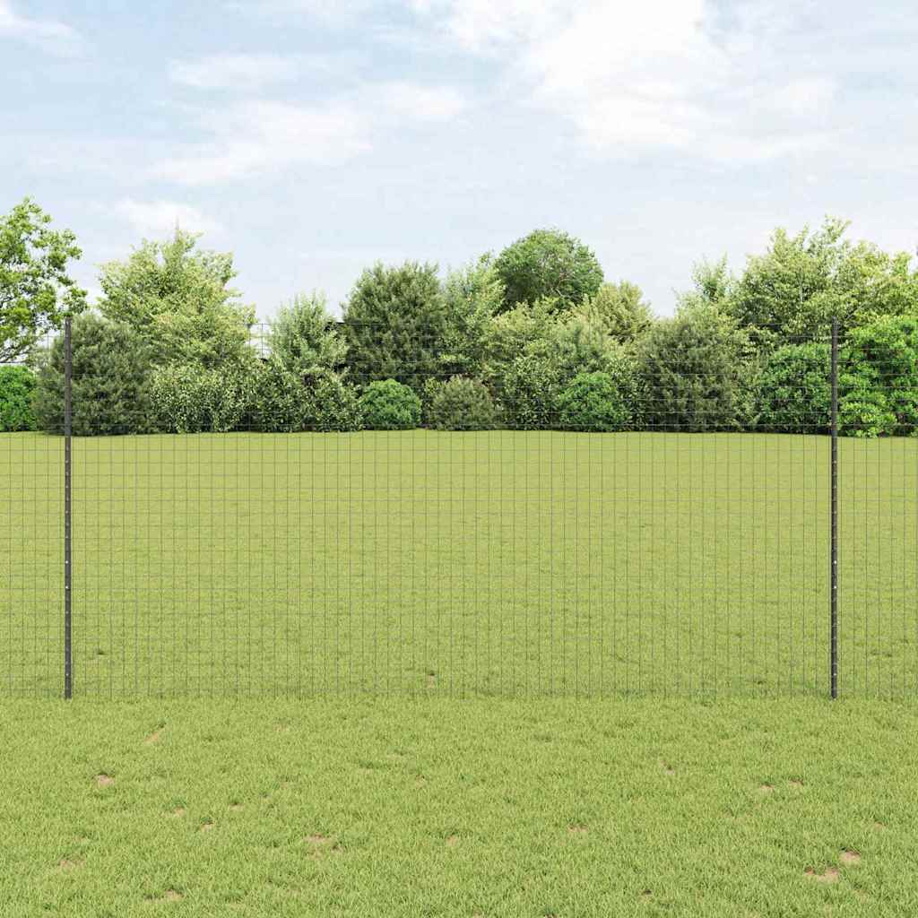 Stup za ogradu 22 pcs Siva 200 cm Čelik