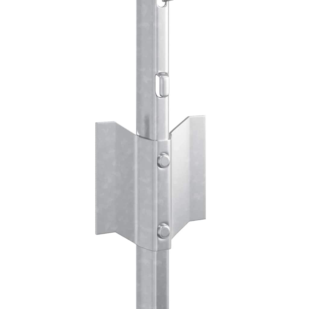 Stup za ogradu 22 pcs Srebrno 80 cm Čelik