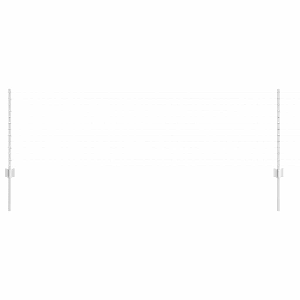 Stup za ogradu 22 pcs Srebrno 100 cm Čelik