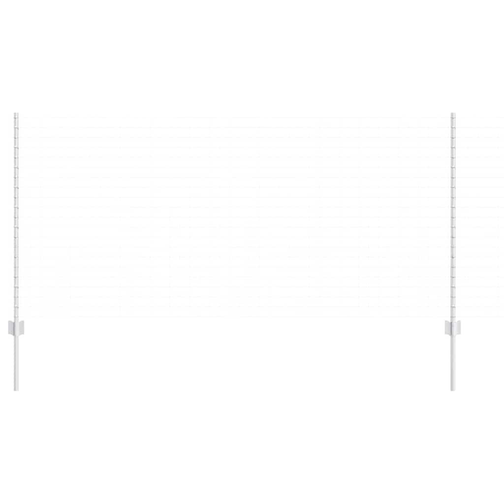 Stup za ogradu 44 pcs Srebrno 160 cm Čelik
