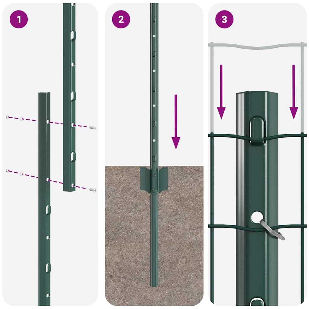 Zavarena žičana ograda 25 x 1,2 m (Š x V) Čelik premazan PVC-om