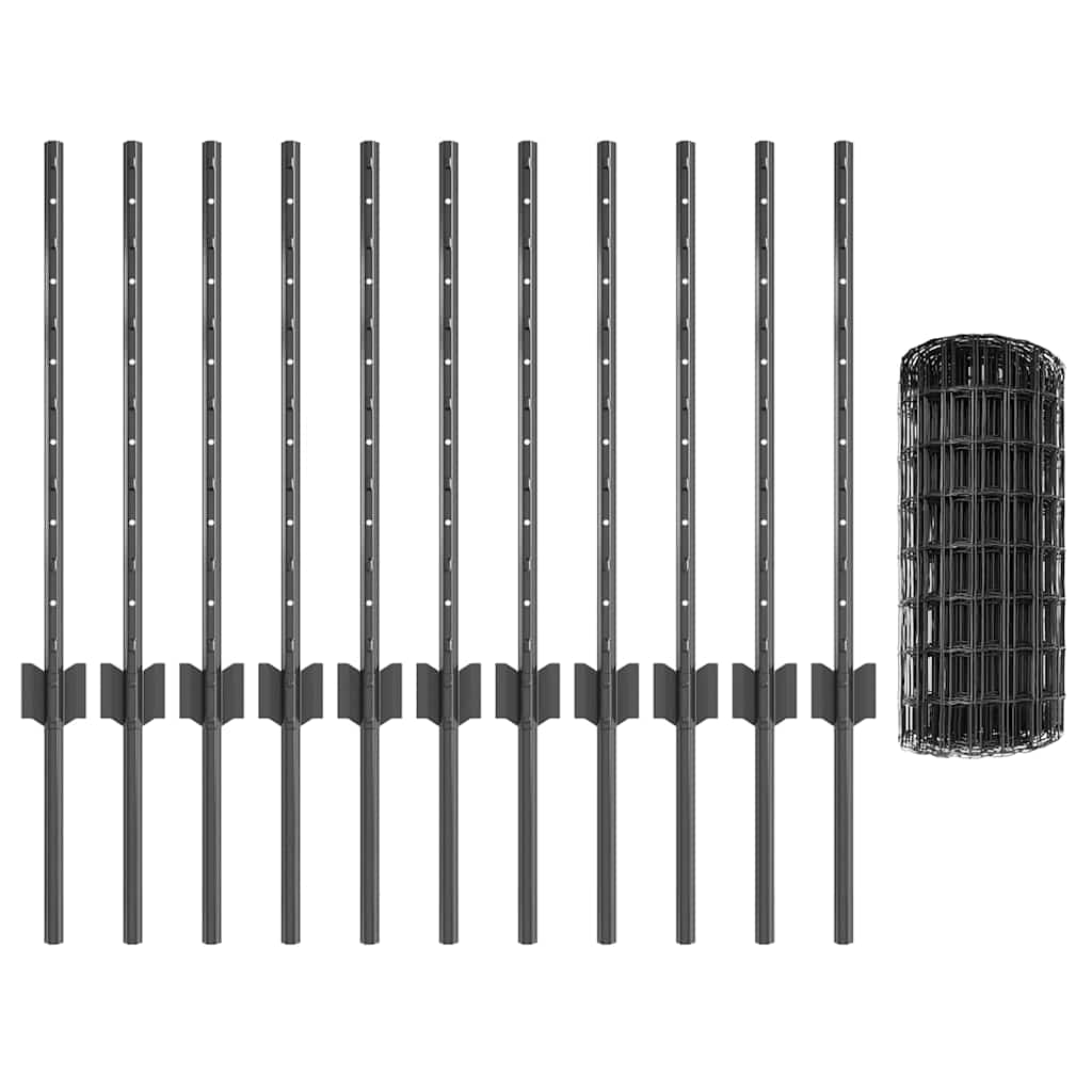 Zavarena žičana ograda 25 x 0,6 m (Š x V) Čelik premazan PVC-om