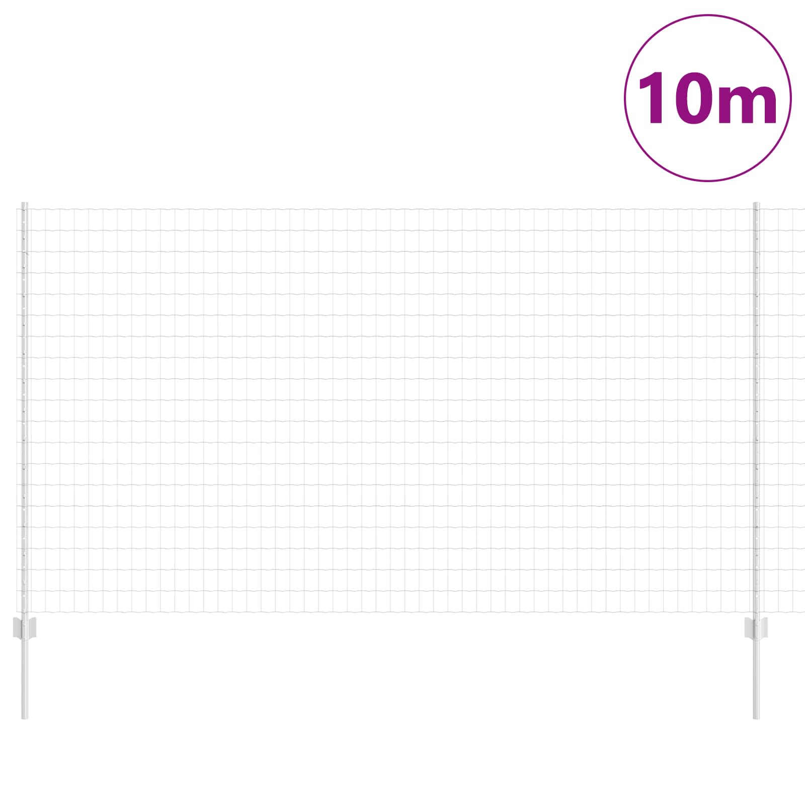 Zavarena žičana ograda 10 x 1,4 m (Š x V) Vruće pocinčani čelik