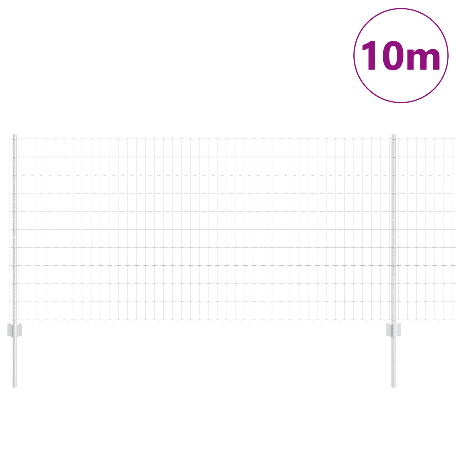 Zavarena žičana ograda 10 x 1 m (Š x V) Vruće pocinčani čelik