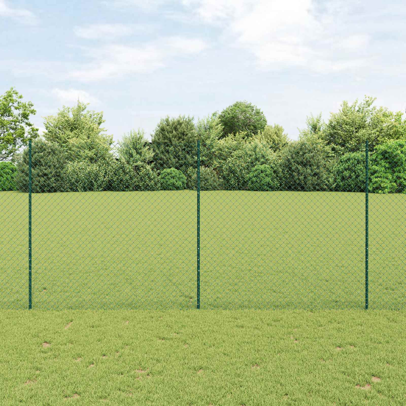 Ograda od lančanih veza s postom 10 x 1,6 m Zelena Mreža