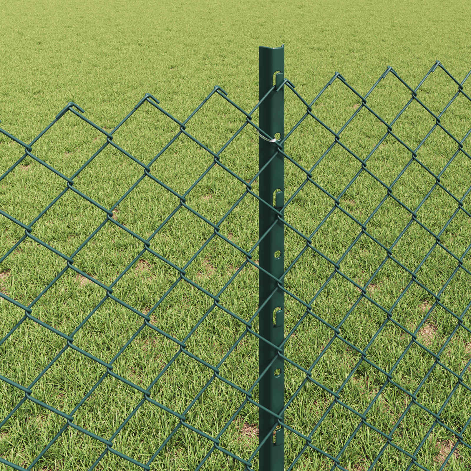 Ograda od lančanih veza s postom 25 x 0,8 m Zelena Mreža