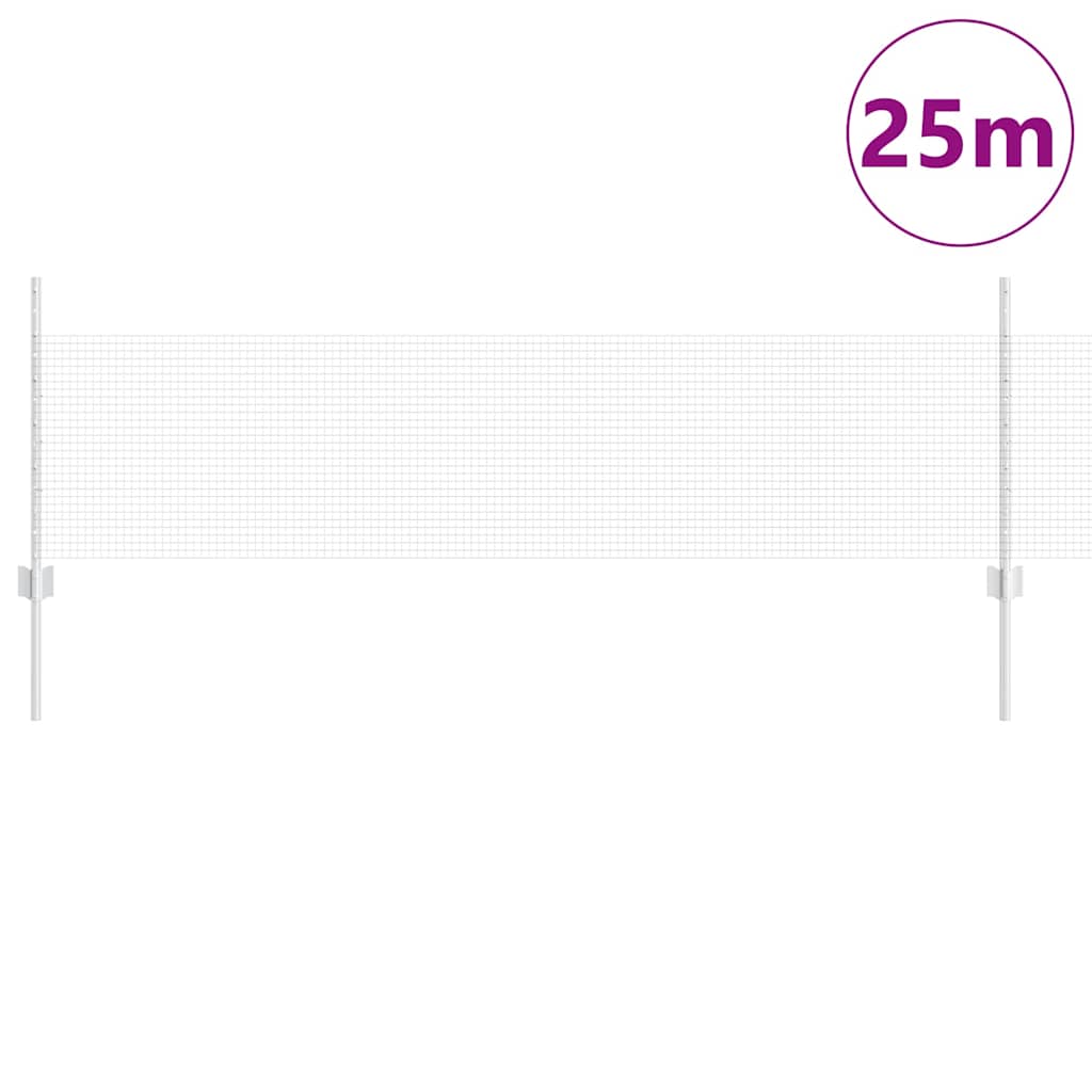 Zavarena žičana ograda s postom 25 x 0,5 m (Š x V)