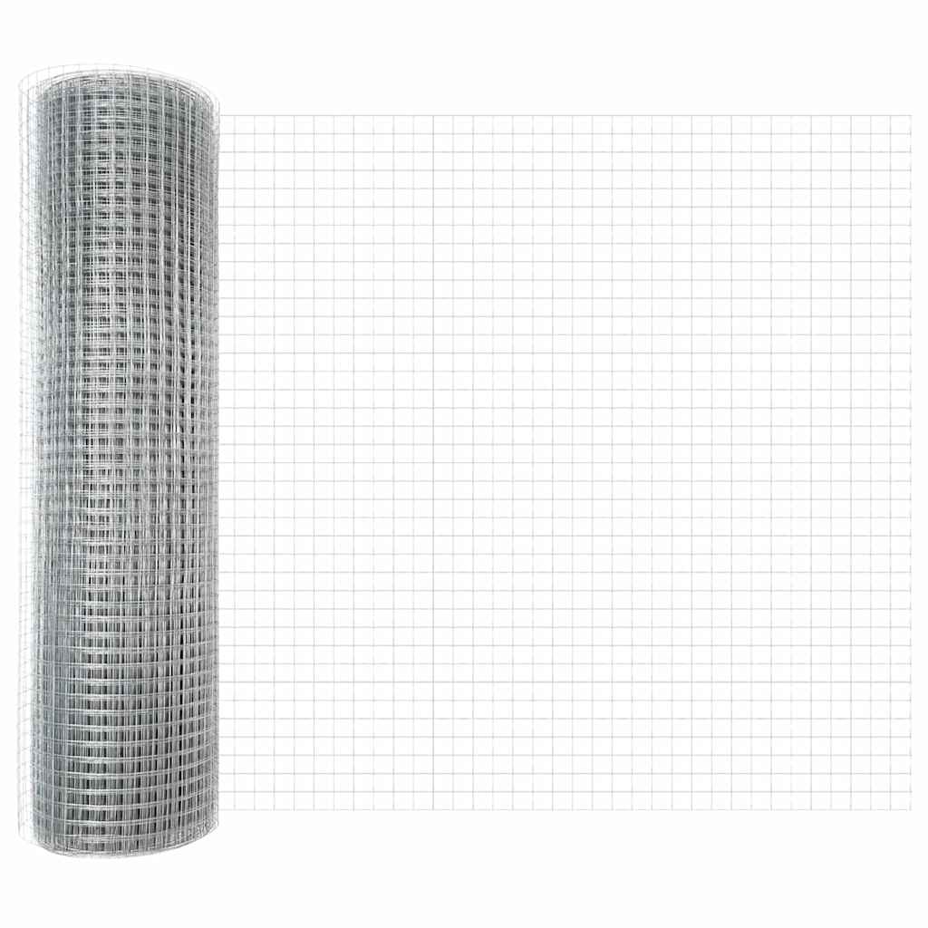 Zavarena žičana ograda s postom 25 x 0,5 m (Š x V)
