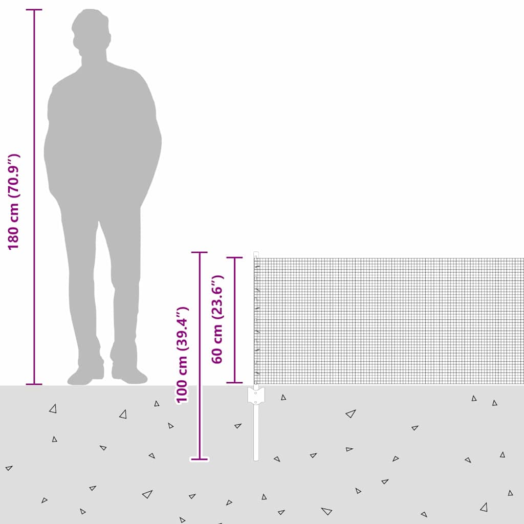 Zavarena žičana ograda s postom 50 x 0,6 m Srebrna Mreža