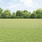 Zavarena žičana ograda s postom 50 x 0,6 m Srebrna Mreža