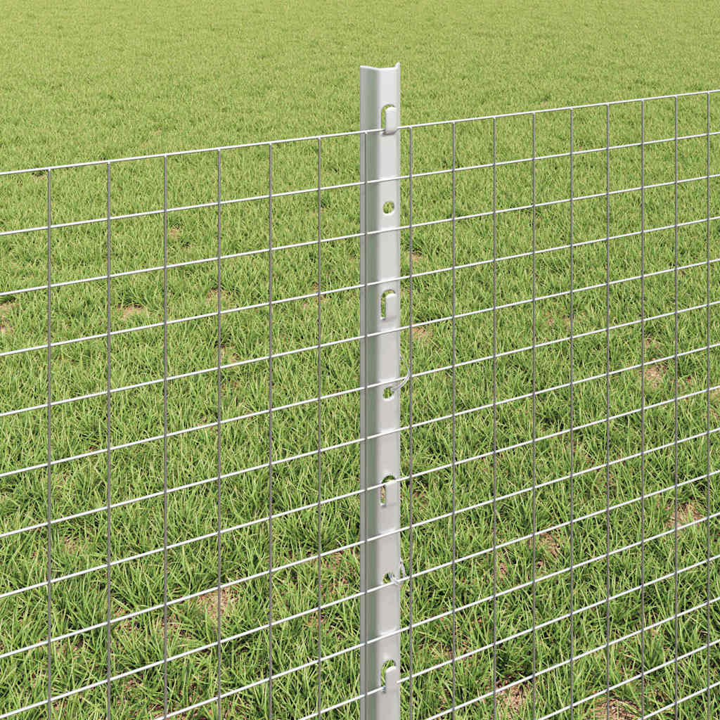 Zavarena žičana ograda s postom 50 x 0,6 m Srebrna Mreža