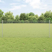 Zavarena žičana ograda s postom 100 x 0,8 m Srebrna Mreža