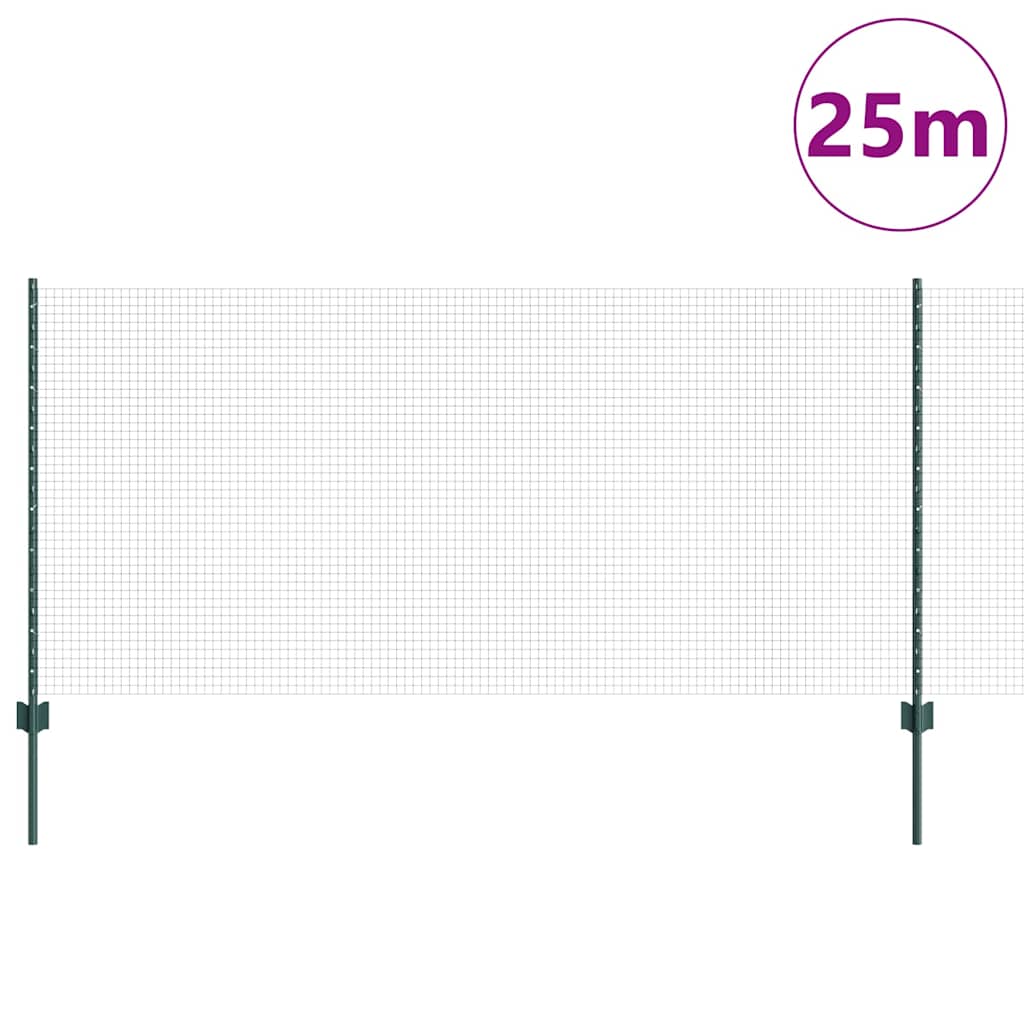 Zavarena žičana ograda s postom 25 x 1 m (Š x V)