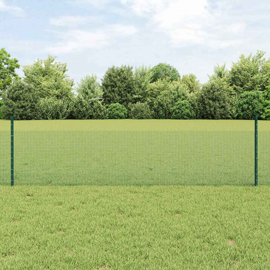Zavarena žičana ograda s postom 50 x 0,5 m Zelena Mreža