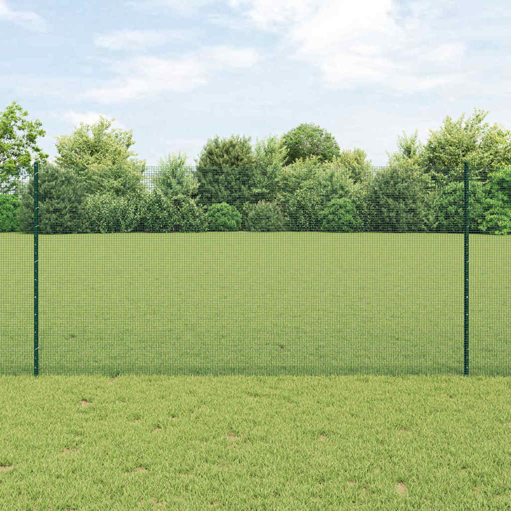 Zavarena žičana ograda s postom 50 x 1,2 m Zelena Mreža