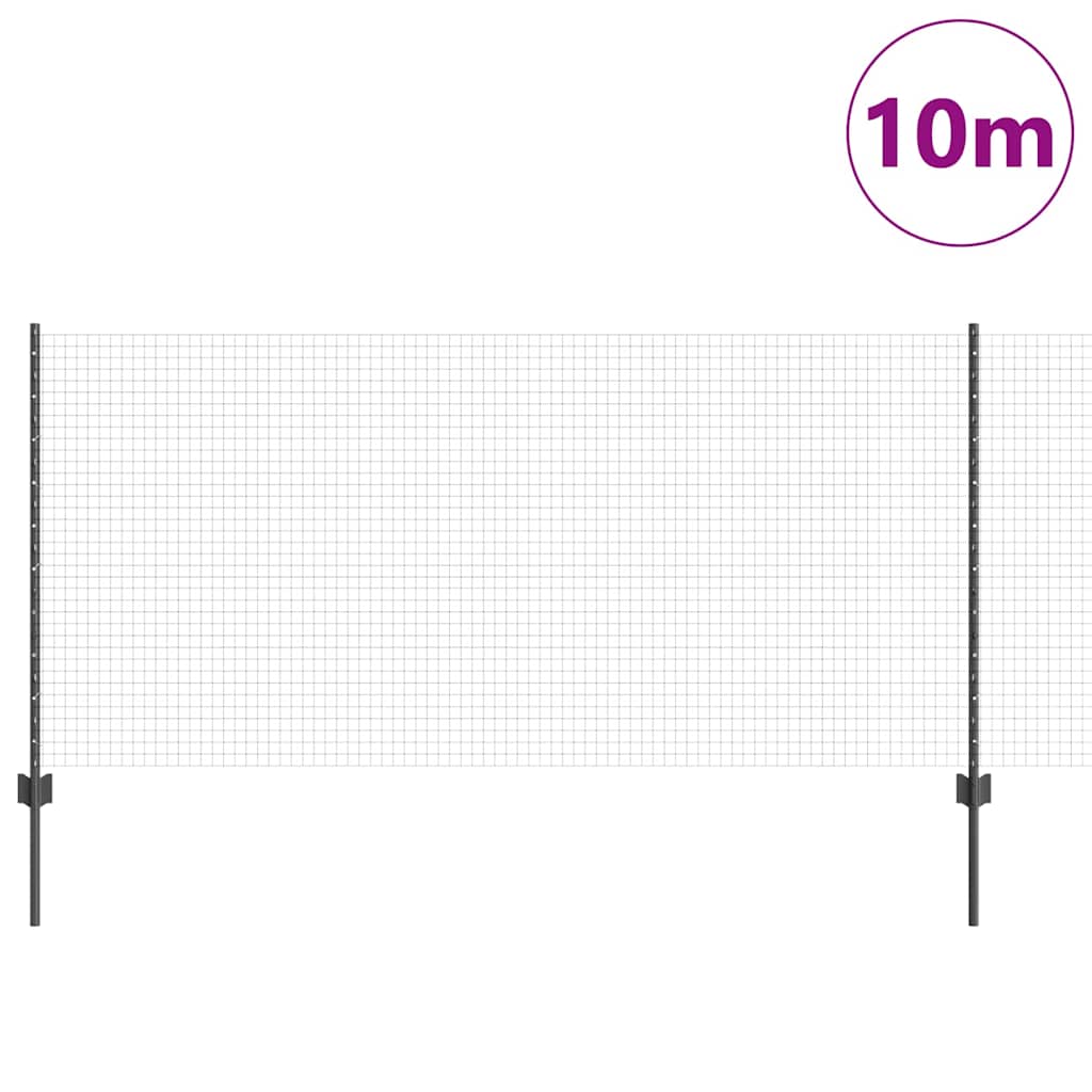 Zavarena žičana ograda s postom 10 x 1 m (Š x V)