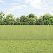 Zavarena žičana ograda s postom 10 x 1,5 m Siva Mreža