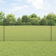 Zavarena žičana ograda s postom 25 x 1,2 m Siva Mreža