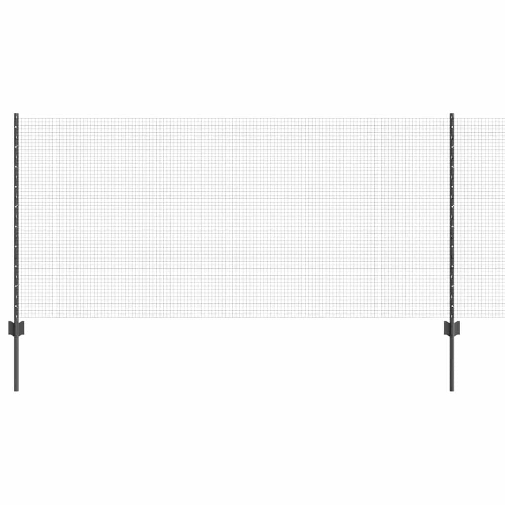 Zavarena žičana ograda s postom 50 x 1 m Čelik premazan PVC-om
