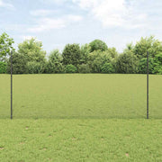 Zavarena žičana ograda s postom 50 x 1,2 m Siva Mreža