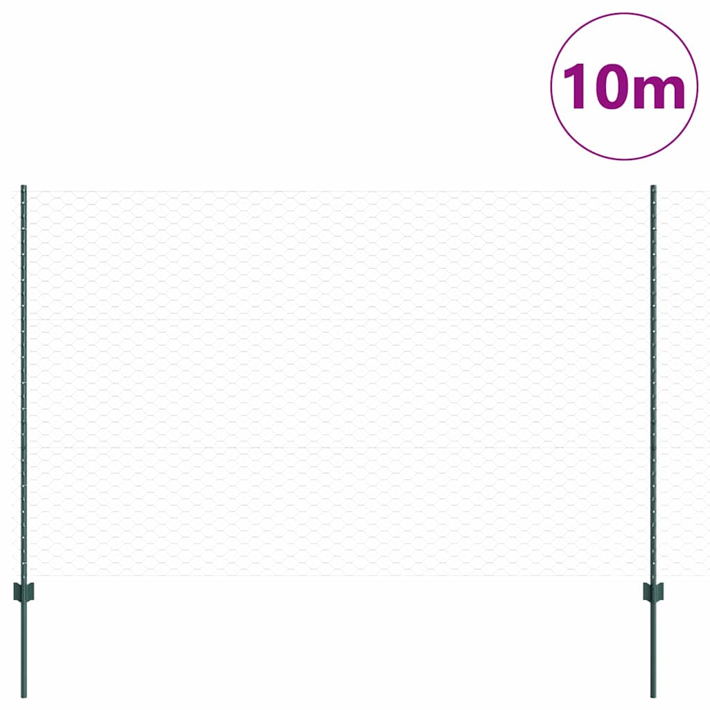 Zavarena žičana ograda 10 x 1,5 m (Š x V) Čelik premazan PVC-om