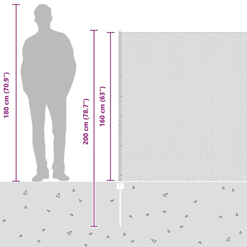 Zavarena žičana ograda 25 x 1,6 m (Š x V) Čelik premazan PVC-om